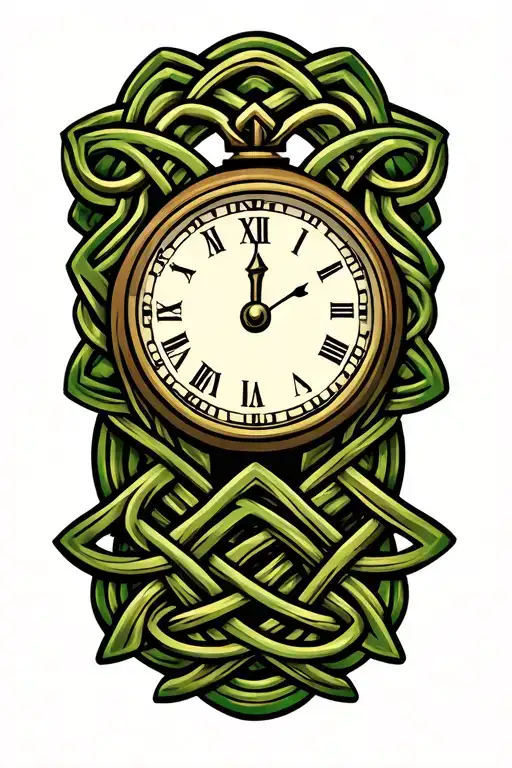 Celtic Knot Family Time Clock