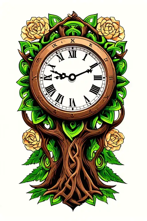 Celtic Family Time Clock Tree