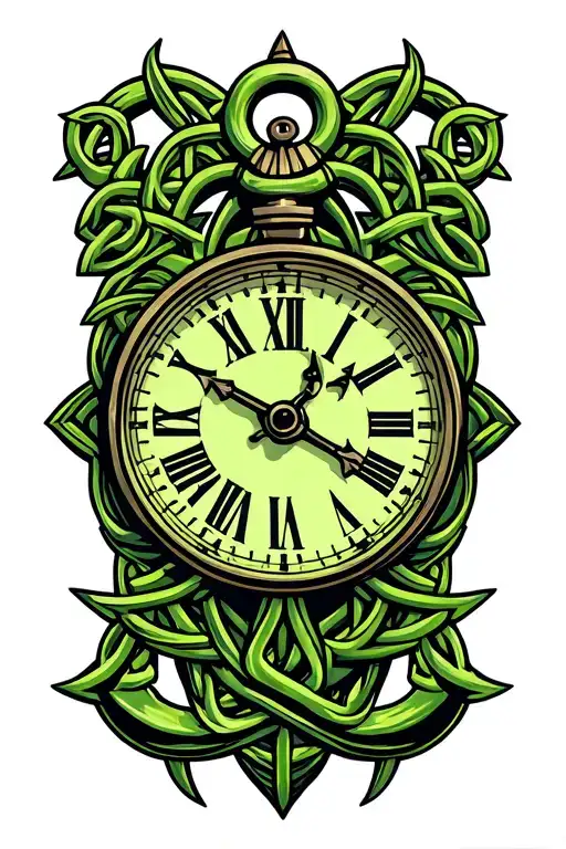 Celtic Family Time Clock Anchor