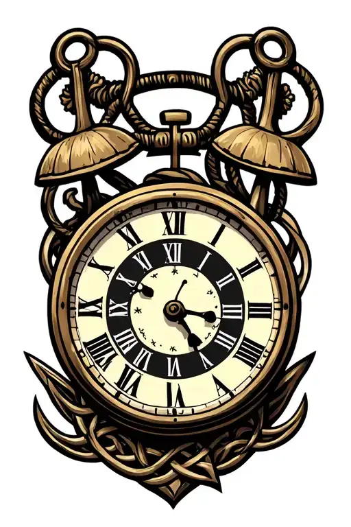 Celtic Family Time Clock Anchor