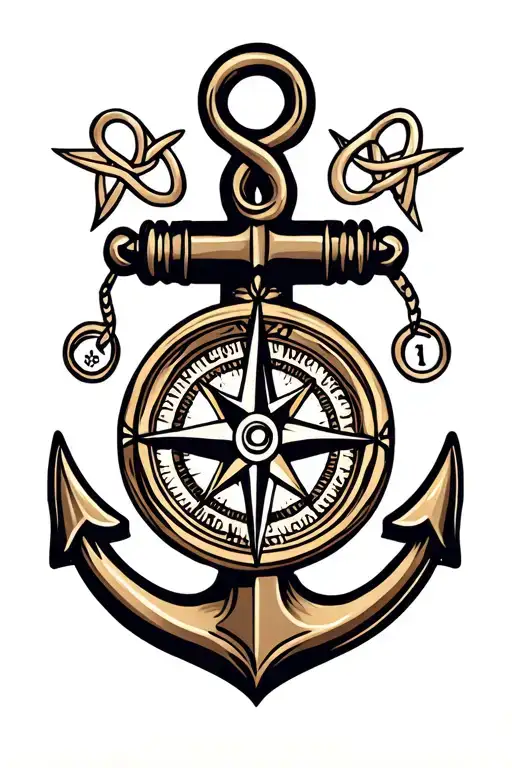 Celtic Knot Compass Anchor