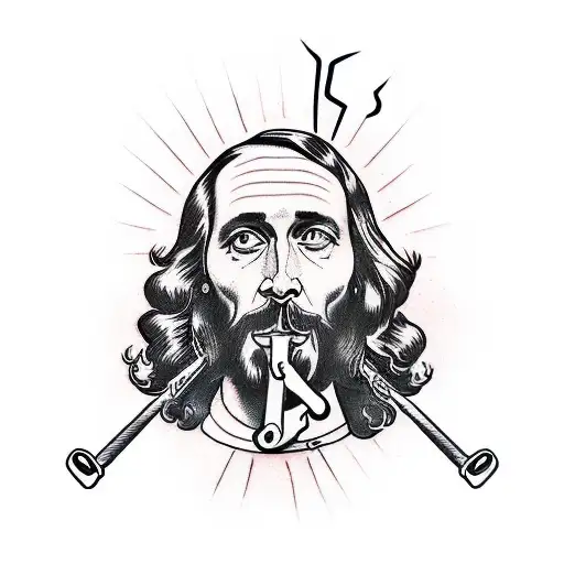 Jesus Smoking Weed
