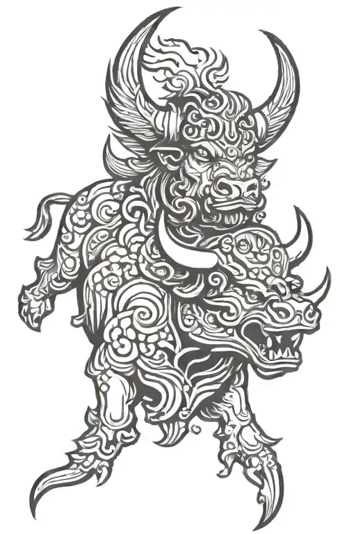 Bull Valkyrie Sunset Smoke