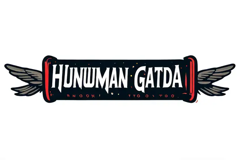 Plane Hand Band Logo Merged With Hunuman Gatda