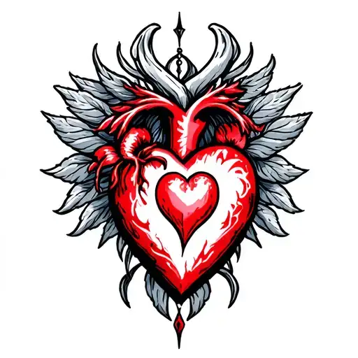 Demonic Sacred Heart Evil