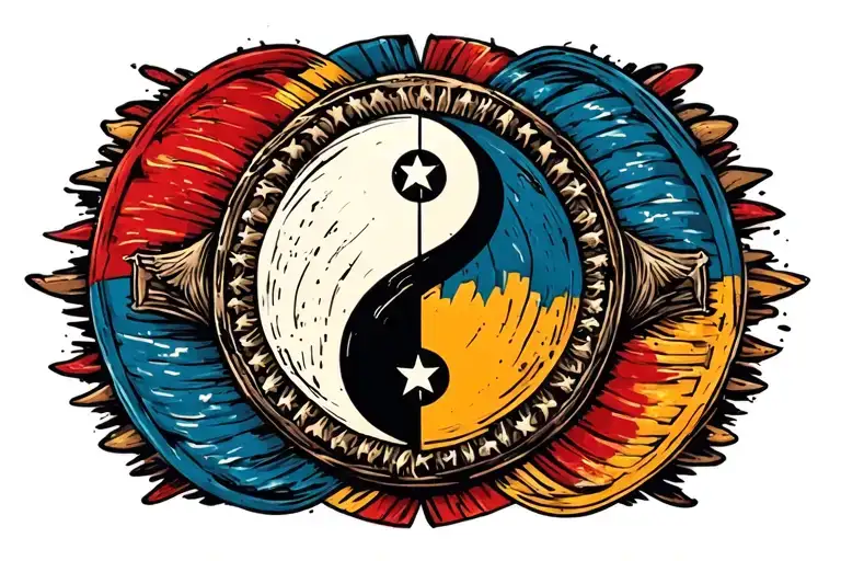 Flag Featuring Multi Colored Stripes