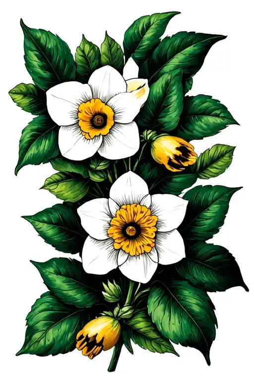 Pothos Vine Daffodil Marigold Flower