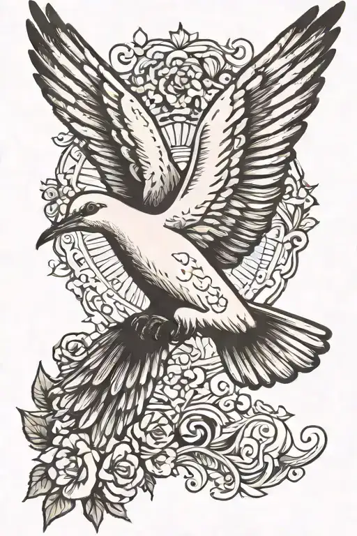 Dove Flying