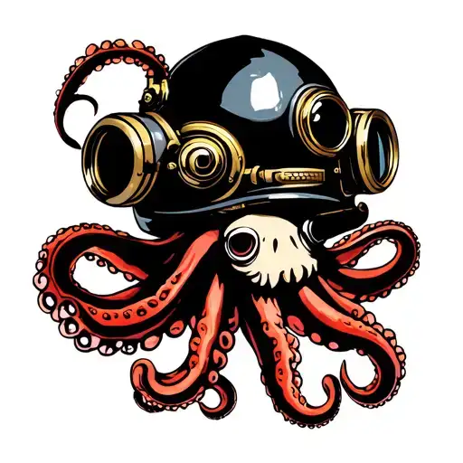 Octopus And Dive Helmet