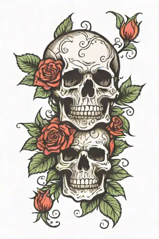 Skull And Roses