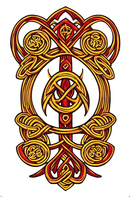 Celtic Pattern With Elements