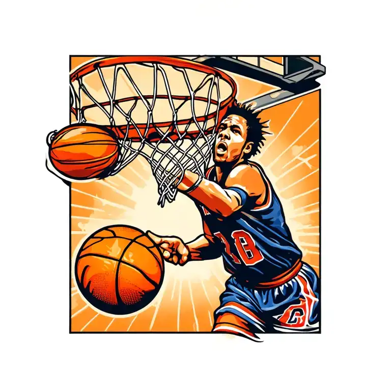 Basketball Through Net