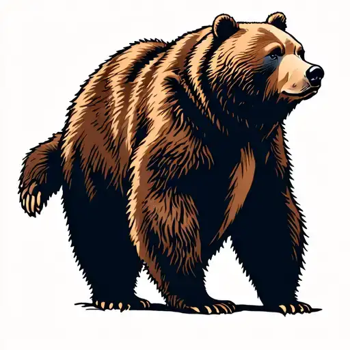 Brown Bear Standing