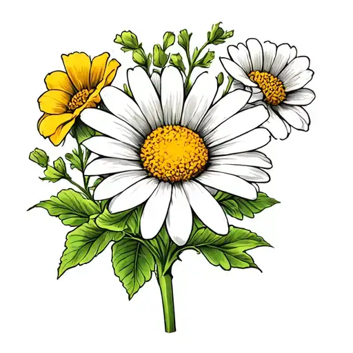 Traditional Style Daisy Sweet Pea