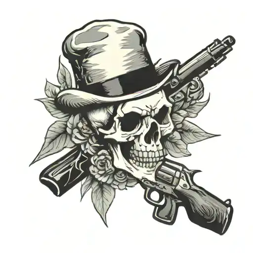 Skull And Gun