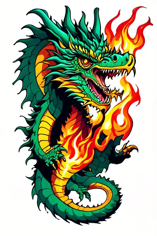 Dragon Breathing Fire