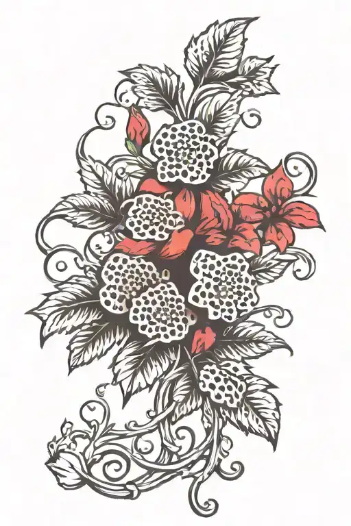 Vines With Animal Print Walking Across Like