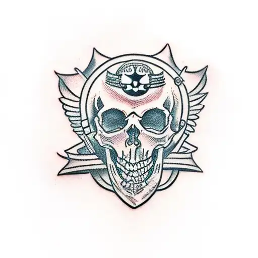 Screaming Skull Motorycle Helmet