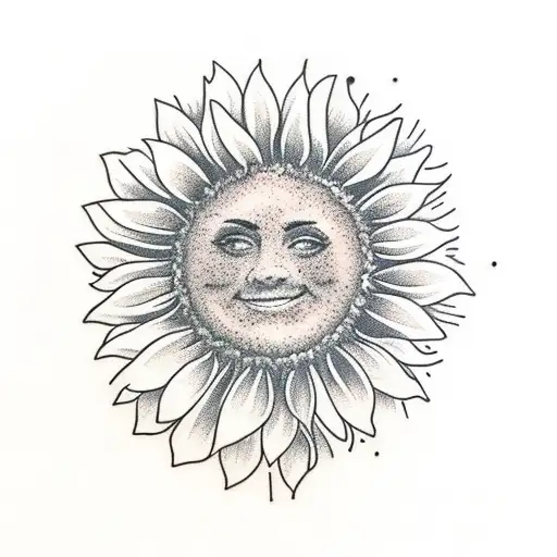 Sunflower With The Name Elechi On It