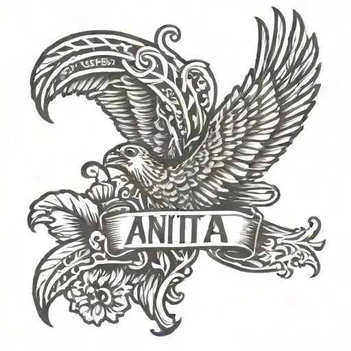 Name Anita And Cokcain Line Under It