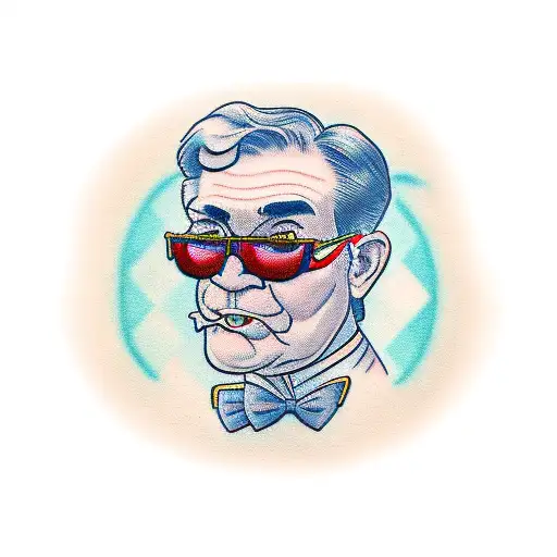 Jerome Powell With Money Glasses