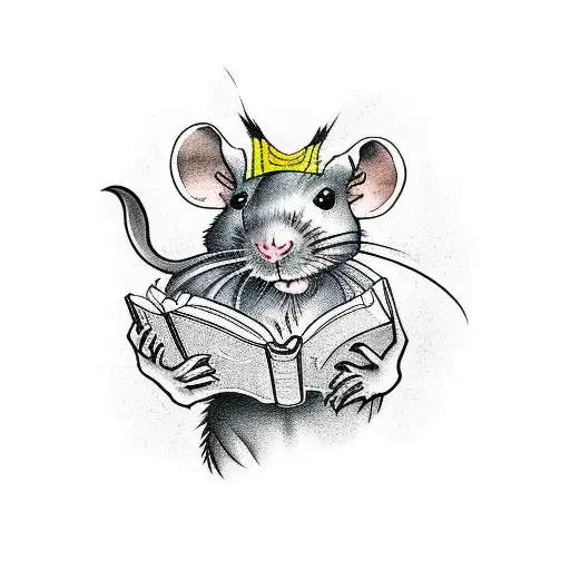 A Rat Wearing A Brazil Football Jersey Reading A Book Titled 'The Art Of War'