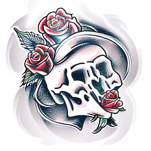 Skull And Roses