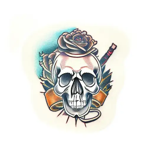 Skull And Drumsticks