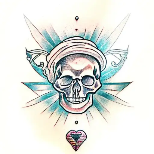 Skull Hourglass
