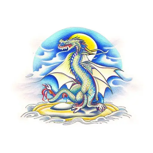 Dragon Saliendo De Huevo