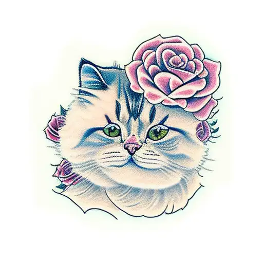 Fluffy Cat Roses