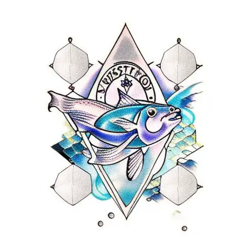 Pisces With Hexagons