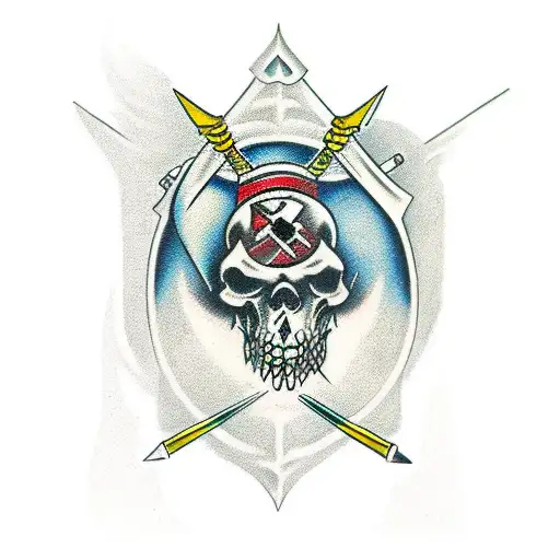 Dkull With Dagger And Arrows