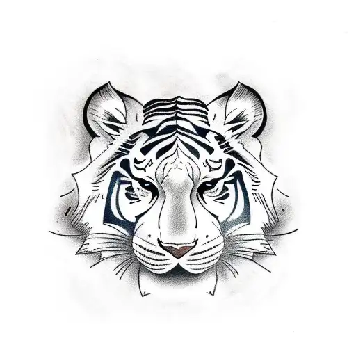 Crawling White Tiger