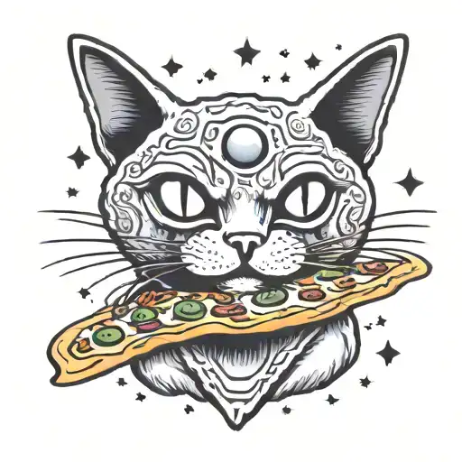 Alien Cat Pizza