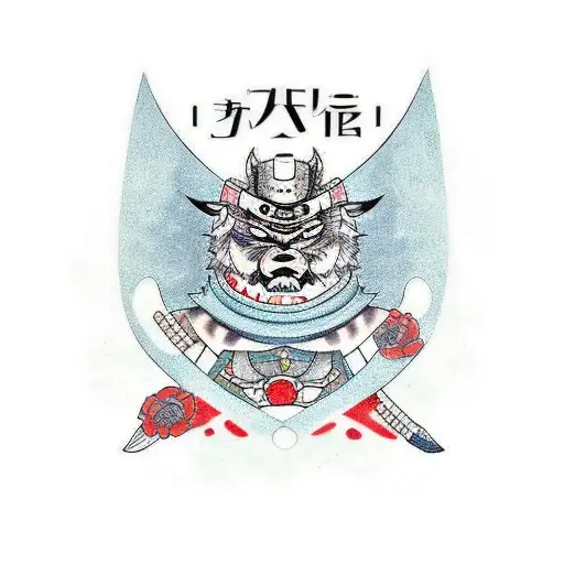 Tatuagem De Ombro Com Tema Samurai E Cultura Japonesa