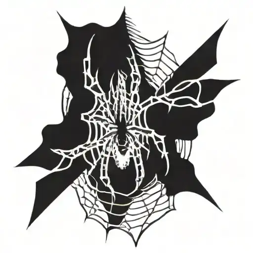 Spider Weaving A Web