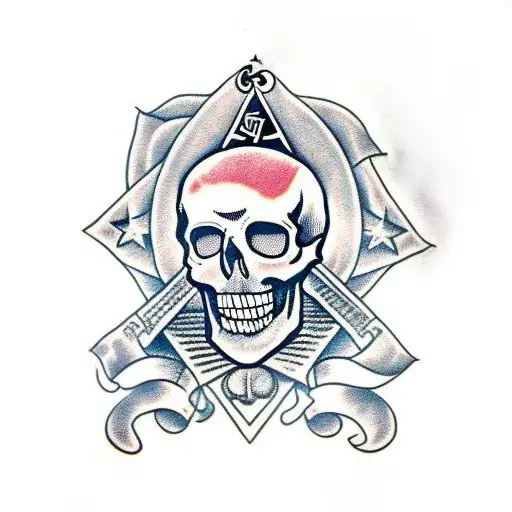 Skull With Freemason