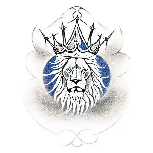 Lion Of Judah With Crown Of Thorns