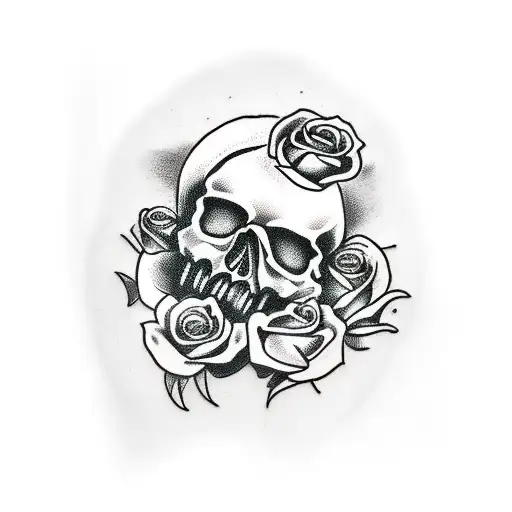 Skull And Roses