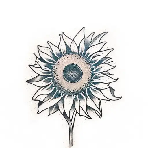 Sunflower With A Word Orphrase