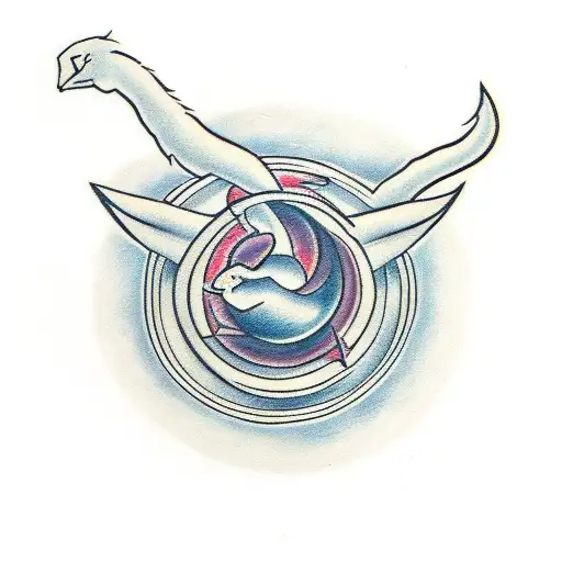 Capricorn Symbol With Saturn Symbol