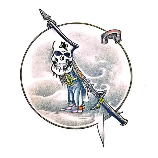 Pirate Licking A Sword