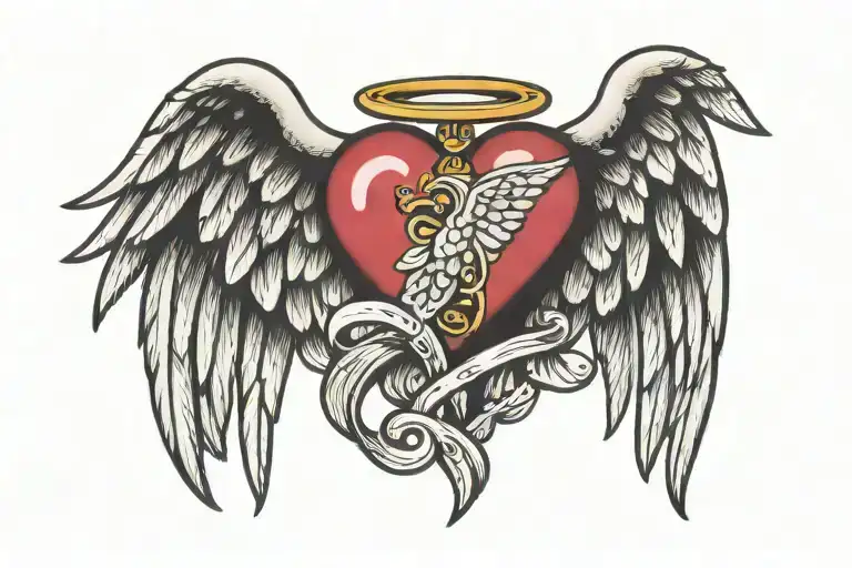 Heart With Angel Wing