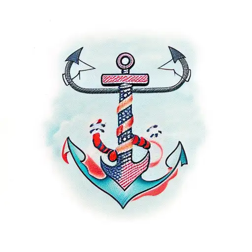 Anchor With Letter A And R