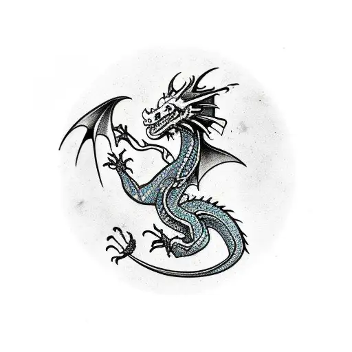 Dragon With Crystals