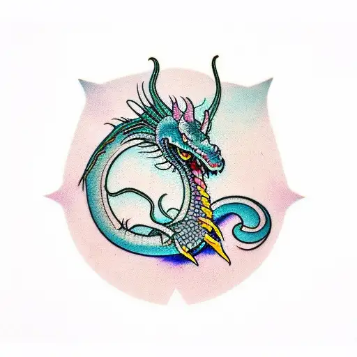 Long Dragon With Crystals