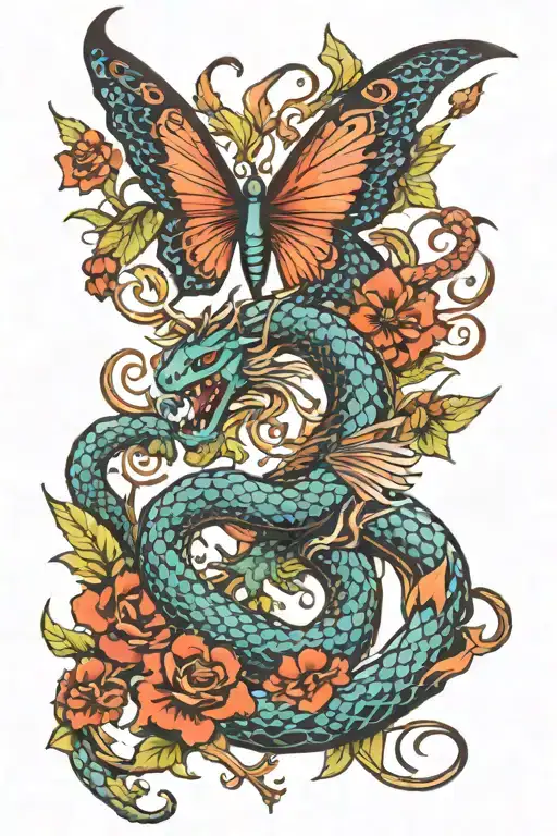 Dragon Butterfly Surrounded