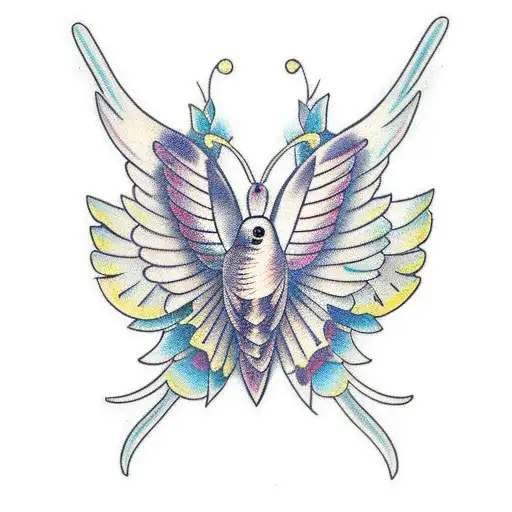 Bird With Butterfly Wings