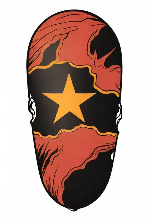 Texas And Mexican Flag Tearing Open Out Of Skin